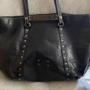 Patricia Nash Benvenuto Tote Black Leather Purse Shoulder Bag